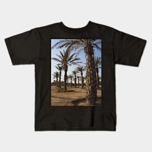 Palm trees in the middle of the farm Kids T-Shirt